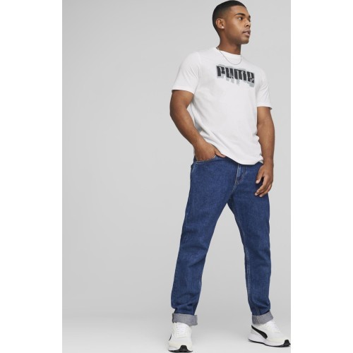 Puma Men's T-shirt Graphics Puma Wording White 674475 02