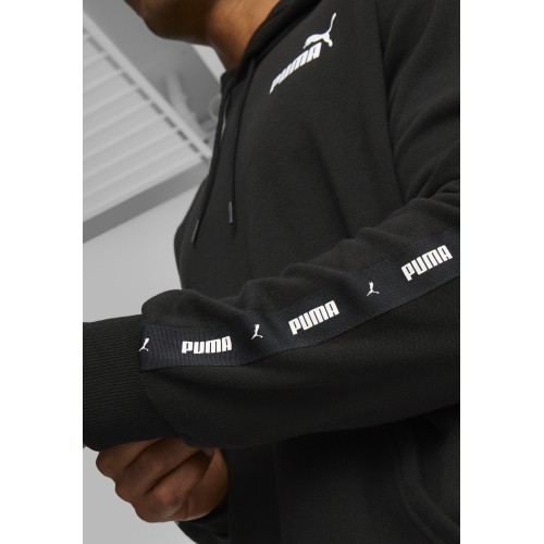Puma Ess+ Tape Hoodie Men's Sweatshirt Black 847385 01