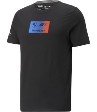 Мужская футболка Puma BMW MMS Logo Tee+, чёрная 535884 01