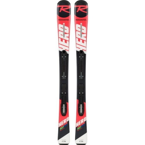 Kalnų slidės Rossignol Hero JR 100-130 Kid-X + Kid 4 GW B76 juodos