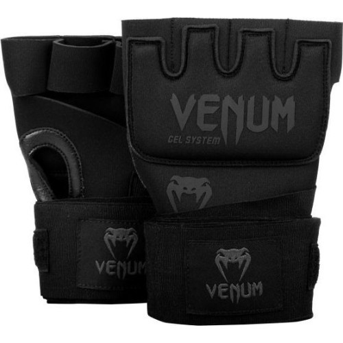 Venum Kontact Gel Glove Wraps - черный/черный