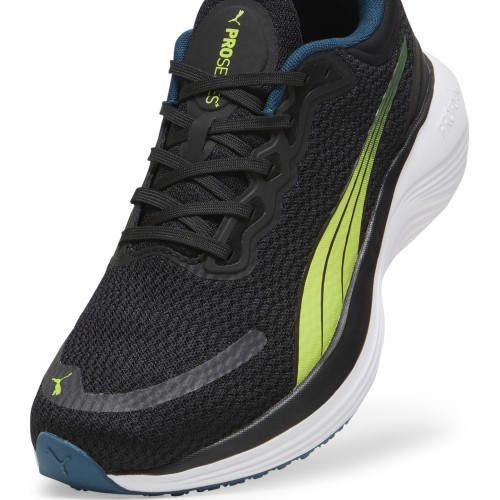 Puma Scend Pro Men's Running Shoes White Black Yellow 378776 17