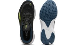 Puma Scend Pro мужские беговые кроссовки, белые чёрные жёлтые, 378776 17