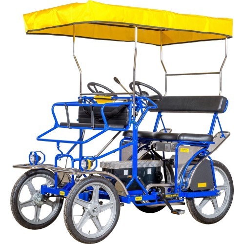 Веломобиль Ciclofan E-Sirinetta – 2-местный, с электрическим ассистентом педалирования