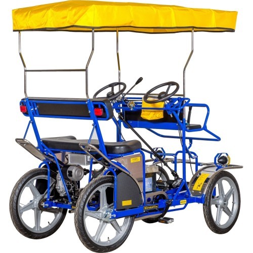 Velomobilis Ciclofan E-Sirinetta – 2 vietų, su elektrine pedalų pavara