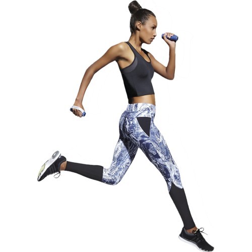 Women's fitness leggings for sports Bas Black Trixi - Blue-Black