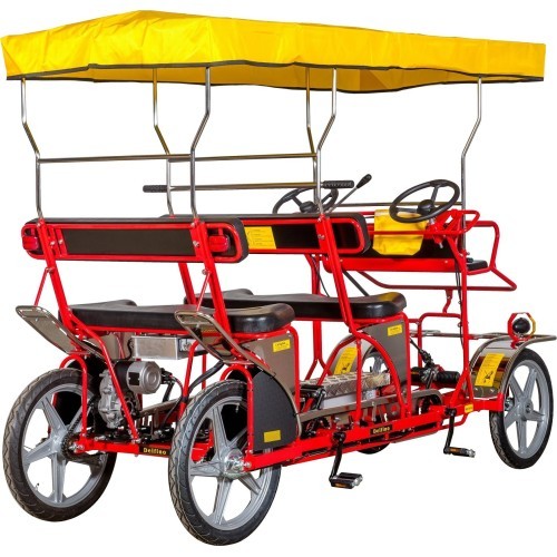 Velomobilis Coclofan E-Delfino, 4 vietų, su elektrine pedalų pavara