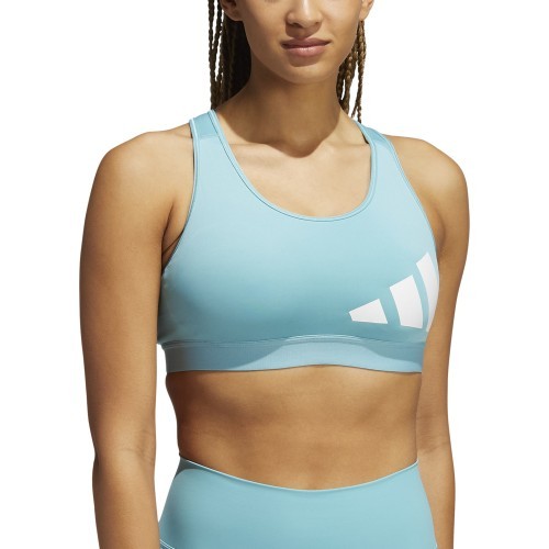 Adidas BT 3-Bar Logo Sports Bra Women's Blue GR8025