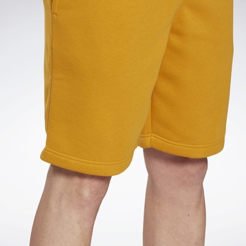 Мужские шорты Reebok Ri Left Leg Logo, жёлтые HJ9953