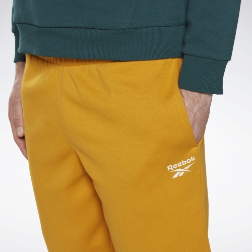 Мужские шорты Reebok Ri Left Leg Logo, жёлтые HJ9953