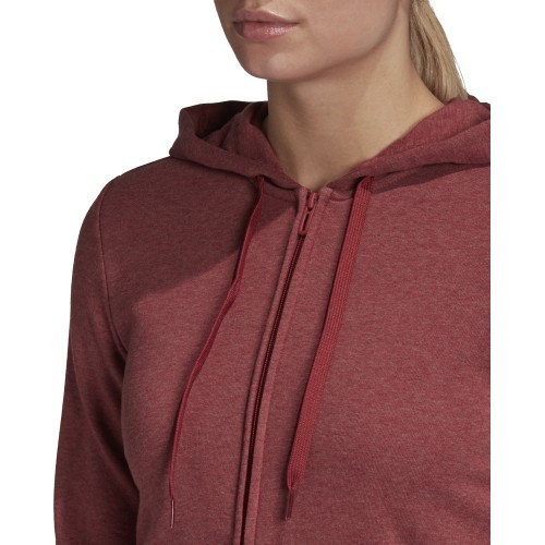Adidas W E Lin FZ HD women's hoodie, burgundy GD2966