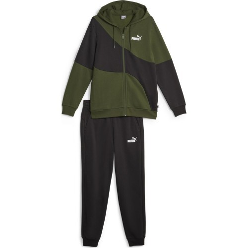 Спортивный костюм мужской Puma Power Cat Black Green 675972 31
