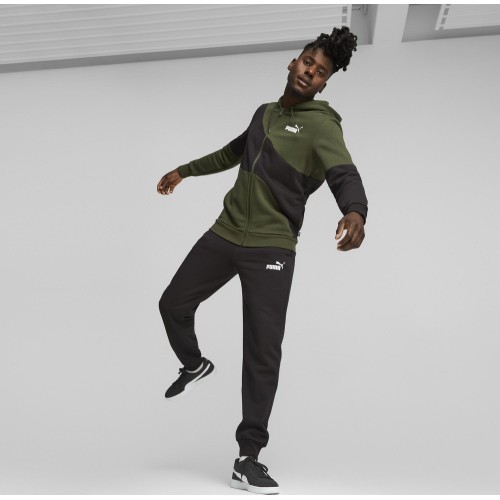 Спортивный костюм мужской Puma Power Cat Black Green 675972 31