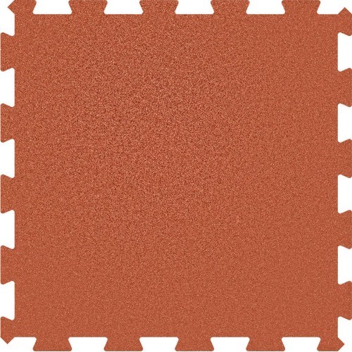 Rubber Tile Base Standard - Puzzle, Red