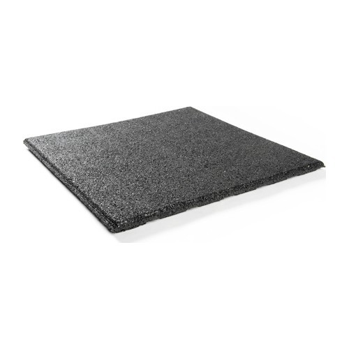 Rubber Tile Base Premium - Square, Black