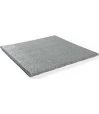 Guminė grindų plytelė Premium – kvadratinė, pilka