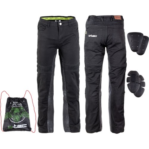 Men’s Motorcycle Pants W-TEC Raggan - Black