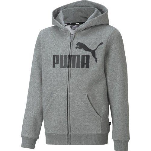 Puma Ess Big Logo FZ Teen Sweatshirt, Grey 586967 03