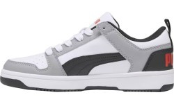 Детские кроссовки Puma Rebound Layup Lo SL Jr White Black Grey 370490 20