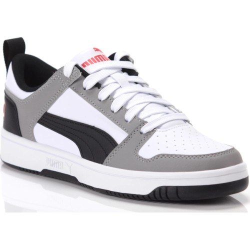 Детские кроссовки Puma Rebound Layup Lo SL Jr White Black Grey 370490 20