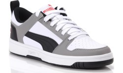 Puma Rebound Layup Lo SL Jr Kids' Sneakers White Black Grey 370490 20