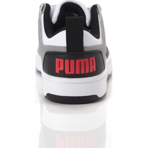 Детские кроссовки Puma Rebound Layup Lo SL Jr White Black Grey 370490 20