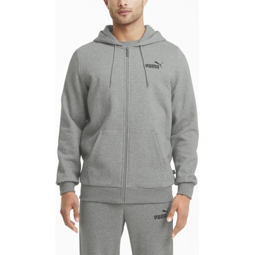 Puma Men's Sweatshirt Ess Small Logo Fz Grey 586702 03