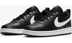 Nike Court Borough Low 2 Kids' Shoes, Black BQ5448 002