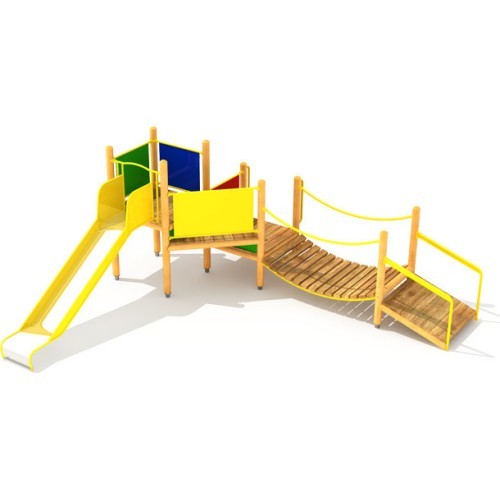 Wooden Kids Playground Model 7-F