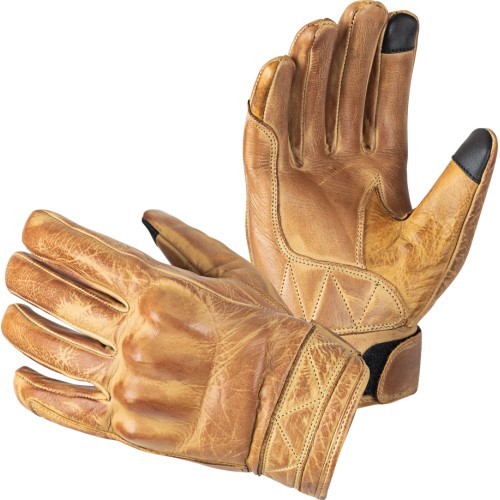 Leather Motorcycle Gloves B-STAR Chatanna - Ruda