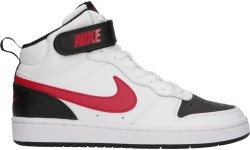 Nike Court Borough Mid 2 Youth Shoes Black White Red CD7782 110
