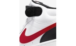 Кроссовки подростковые Nike Court Borough Mid 2 Black White Red CD7782 110