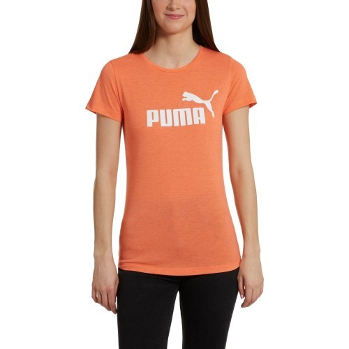 Puma Palaidinė Ess+ Logo Heather Tee Orange