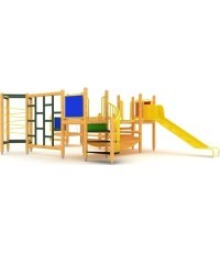Medinė vaikų žaidimų aikštelė modelis 10-F