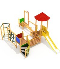 Wooden Kids Playground Model 10-E