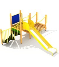 Medinė vaikų žaidimų aikštelė modelis 8-F