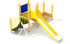 Wooden Kids Playground Model 8-F