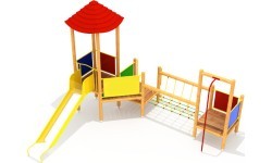 Wooden Kids Playground Model 12-A