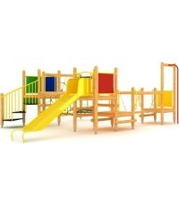 Деревянная детская игровая площадка, модель 11-B