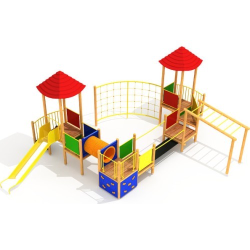 Wooden Kids Playground Model 00-C