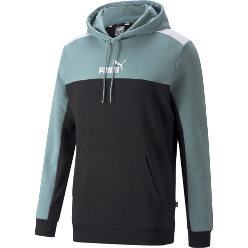 Puma Džemperis Vyrams Ess+ Block Hoodie Black Mint 847428 50