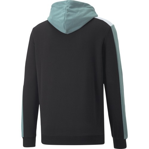 Мужская толстовка с капюшоном Puma Ess+ Block, чёрный/мятный, 847428 50