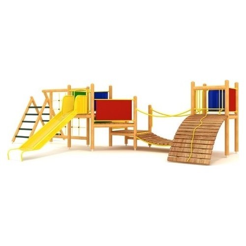 Medinė vaikų žaidimų aikštelė Model 06-B