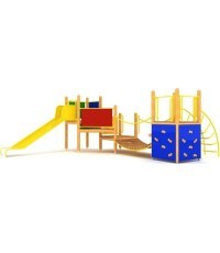 Medinė vaikų žaidimų aikštelė modelis 05-B
