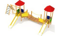 Wooden Kids Playground Model 03-E