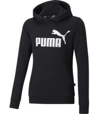 Puma Ess Logo Hoodie Teen Sweatshirt Black 587030 01