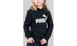 Толстовка подростковая Puma Ess Logo Hoodie Black 587030 01