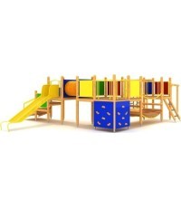 Medinė vaikų žaidimų aikštelė modelis 0403B