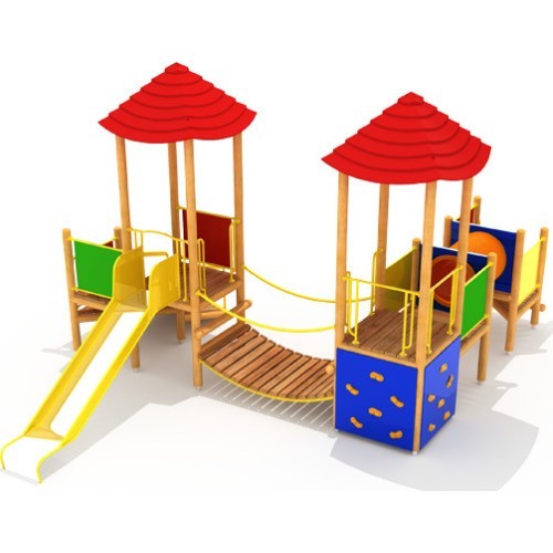Wooden Kids Playground Model 0402A
