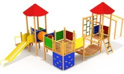 Wooden Kids Playground Model 0403A